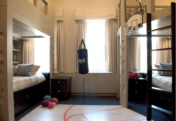Спальня для мальчика в спортивном стиле