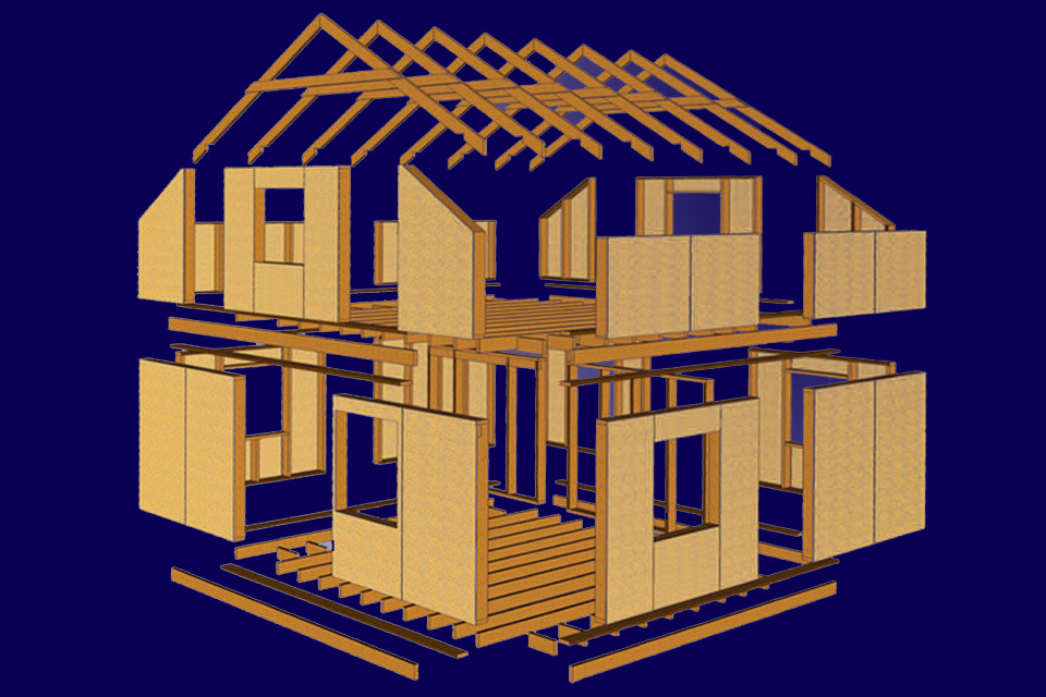 Деревянно-каркасная технология возведения домов