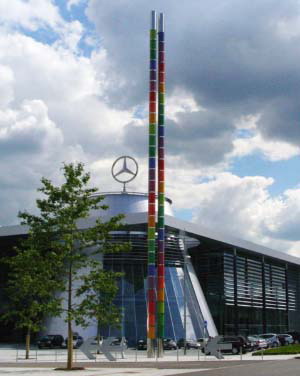 Дизайн экстерьера автосалонов Mercedes-Benz в Германии 